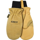 Kinco XL Pigskin Leather Cold Weather Black/Gold Mittens