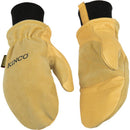 Kinco L Pigskin Leather Cold Weather Black/Gold Mittens