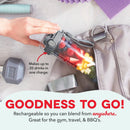 12 oz Portable Rechargeable Blender with Sport Cap - Gray
