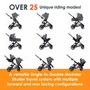 Morph Single to Double Modular Travel System - Dash Gray