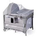 JOYMOR 9 in 1 Bedside Bassinet with Changing Table