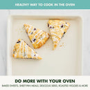 18"x13" Nonstick Ceramic Cookie Sheet Turquoise: Carbon Steel Bakeware, Dishwasher-Safe, PFOA-Free