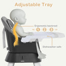 8 in 1 Baby High Chair - Dark Grey