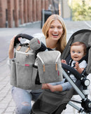 Grab &Go Double Bottle Bag- Grey Melange