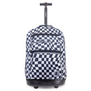 Laptop Rolling Backpack - Wavy Checkers