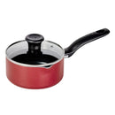 Simply Cook 1.5qt Nonstick Sauce Pan with Lid Red
