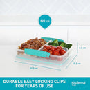 5-Piece Food Storage Containers with 3 Compartments