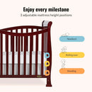 Violet Cherry 7 in 1-Convertible Lifestyle Crib