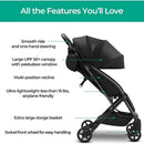 Lithe Lightweight Stroller - Black
