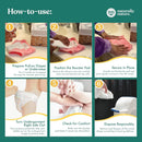 32 Ct Potty Training Diaper Booster Pads Size 2T-5T (22-35lbs) - White