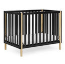 Gio Mini Crib with 2.75" Mattress Included - Ebony/Natural