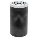 Rubbermaid Smoking Urn With Metal Ashtray Top, 19.5H X 11.5 Dia, Black - RCP258500BLA