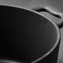 5.5qt Enameled Cast Iron Round Dutch Oven - Matte Black