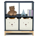 Brannan Bear Bookcase with Bins - Navy