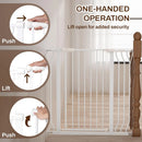 Baby Gate for Stairs and Doorways - White