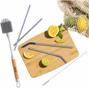 Reusable Straw And Bottle Brush Set (17 Piece)
