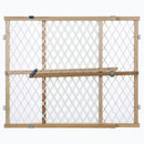 Adjustable Diamond Mesh Pet Gate - White