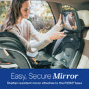 Fit360 Zip ClearTex Rotating Convertible Car Seat with Fit360 Mirror - Black/Black