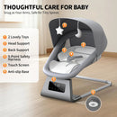 Electric Baby Rocker for Newborns with 3 Timer Functions - Grey