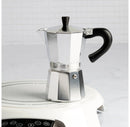 Manual Stovetop Espresso Maker - Polished Aluminum