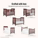Violet Cherry 7 in 1-Convertible Lifestyle Crib