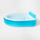 Oval Kiddie Pool with Bench - 140 Gallon