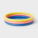 3 Ring Round Kiddie Pool - Yellow/Pink/Navy