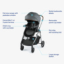 3-in-1 Travel System Stroller - Hemlock