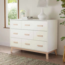 Scoot 6-Drawer Dresser - White/Washed Natural