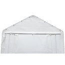 Replacement Cover for 12 x 20-Feet 8 Legs Carport Shelter with Rings, White (Frame & Top Cover Not Included)