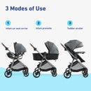 3-in-1 Travel System Stroller - Hemlock