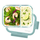 5.8c Glass Leak Proof Meal Container Coastal Seaglass