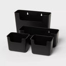 4pk Organizer Bins with Adhesive