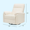 Suzy Recliner and Swivel Glider - Cozy Cream Boucle