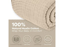 Muslin Throw Blanket - Sand