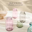 32oz 4pk Glass Regular Mouth Mason Color Jar with Lid and Band Sand