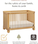 Crosby 3-in-1 Convertible Crib - Honey