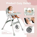 6- in -1 Baby High Chair with 5 -Point Safety Harness - Green