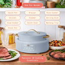 10 in 1 6 Qt Electric Multi-Cooker - Blue