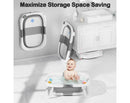 Collapsible Baby Bathtub for Infants and Toddlers - Gray