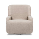 Winslow Extra Wide Recliner and Swivel Glider - Earl Grey Shearling