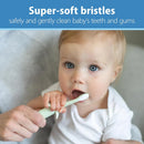 Infant-to-Toddler Training Toothbrush Set - Mint Elephant