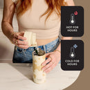 Stainless Steel Vacuum-Insulated Travel Mug - Oatmilk