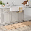 Textured Pet Kitchen Runner Rug - Brown