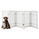 Pet Adobe 5-Panel Foldable Indoor Dog Gate, White