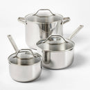 12-Piece Stainless Steel Nonstick Cookware Set