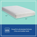 Sealy Cozy Brilliance Breathable Bamboo Rayon Hypoallergenic Baby Crib Mattress & Toddler Bed Mattress