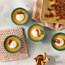 4pc Stoneware Ramekin Set Dark Green - Figmint™