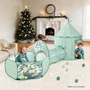 Tiny Land® Adventure 3-in-1 Play Tunnel  & Ocean Ball Set - Green