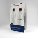 Carbonating Bottle - 1L - 2 Pack - Black